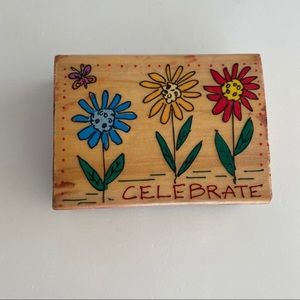 Celebrate rubber stamp